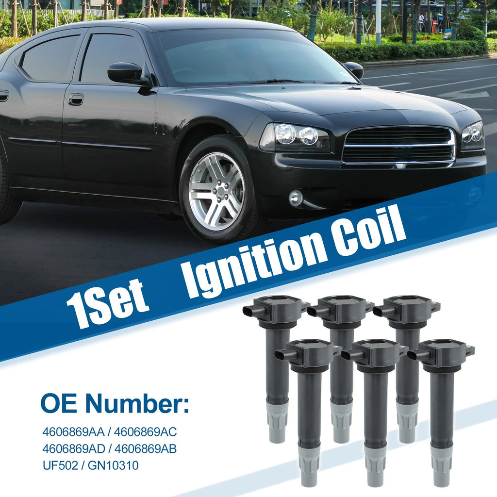 6X Ignition Coil for Dodge Charger, Chrysler 2.7L 3.5L 4.0L V6 (2006–2010) 4606869AA
