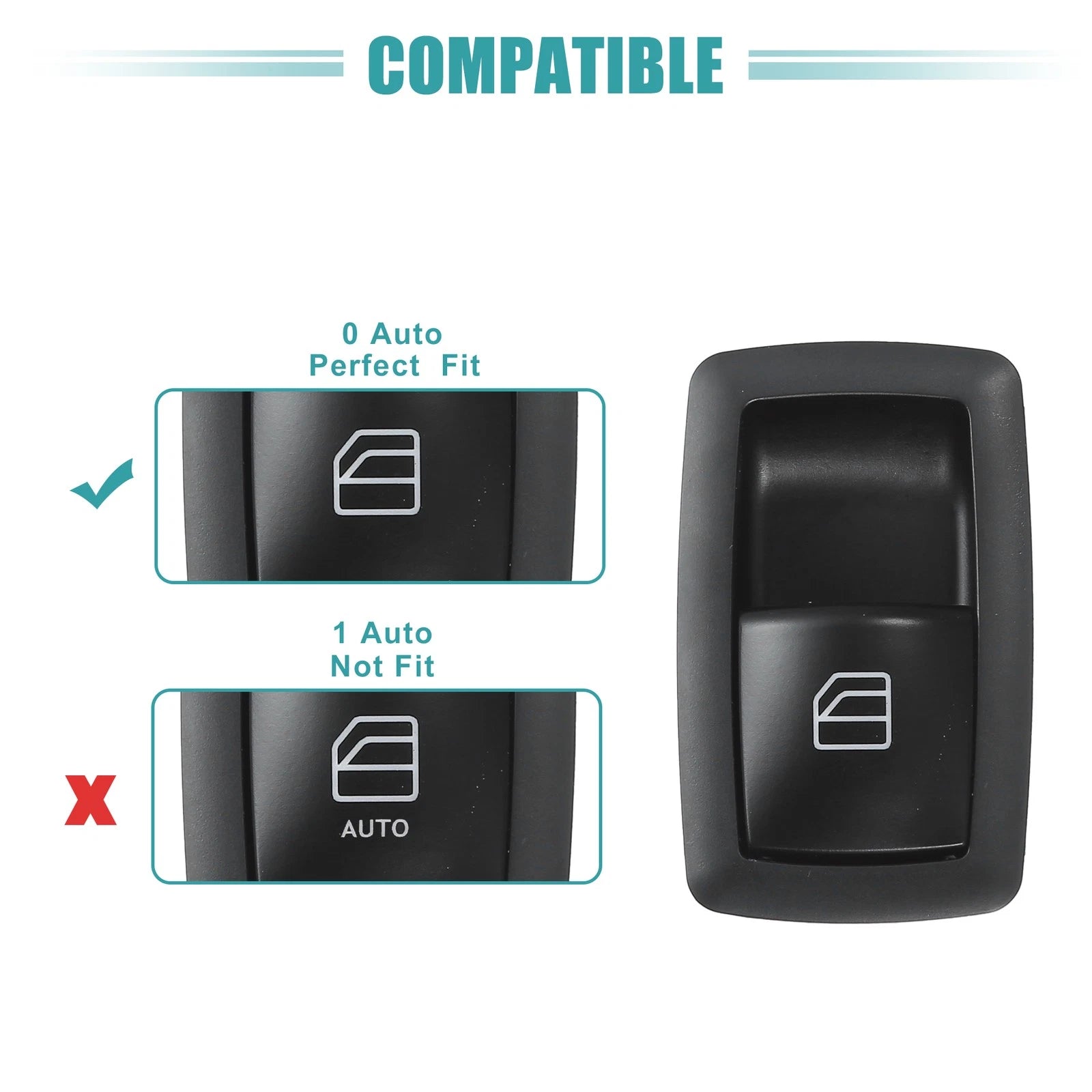 Passenger Side Power Window Switch for Mercedes-Benz ML320 ML350 (1998–2005) No. 2518200510