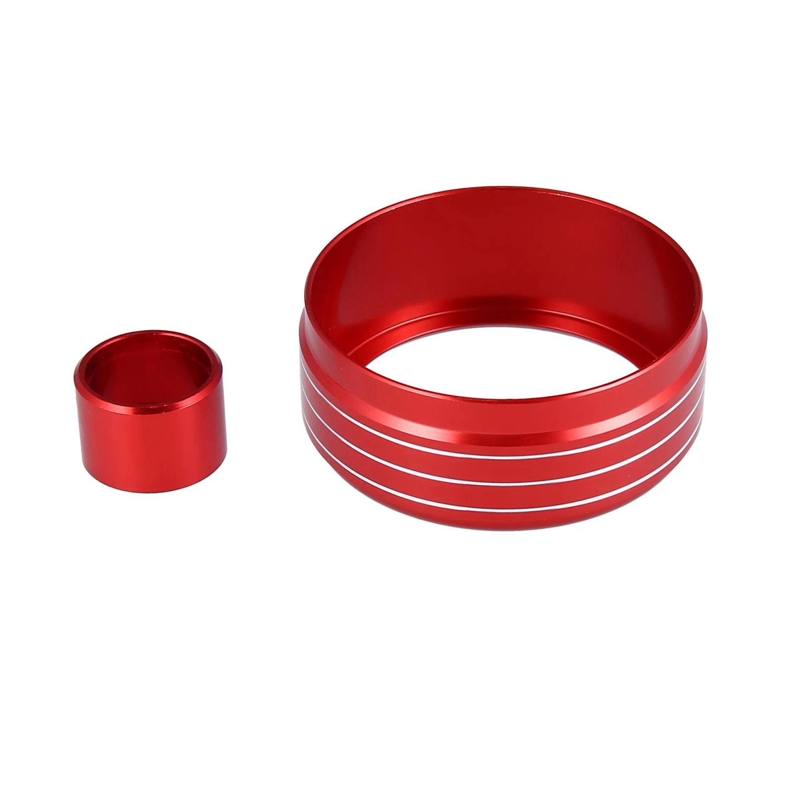 Set of 2 AC Climate Control Side Mirror Adjustment Knob Covers for Subaru WRX STI (2015–2021) Red