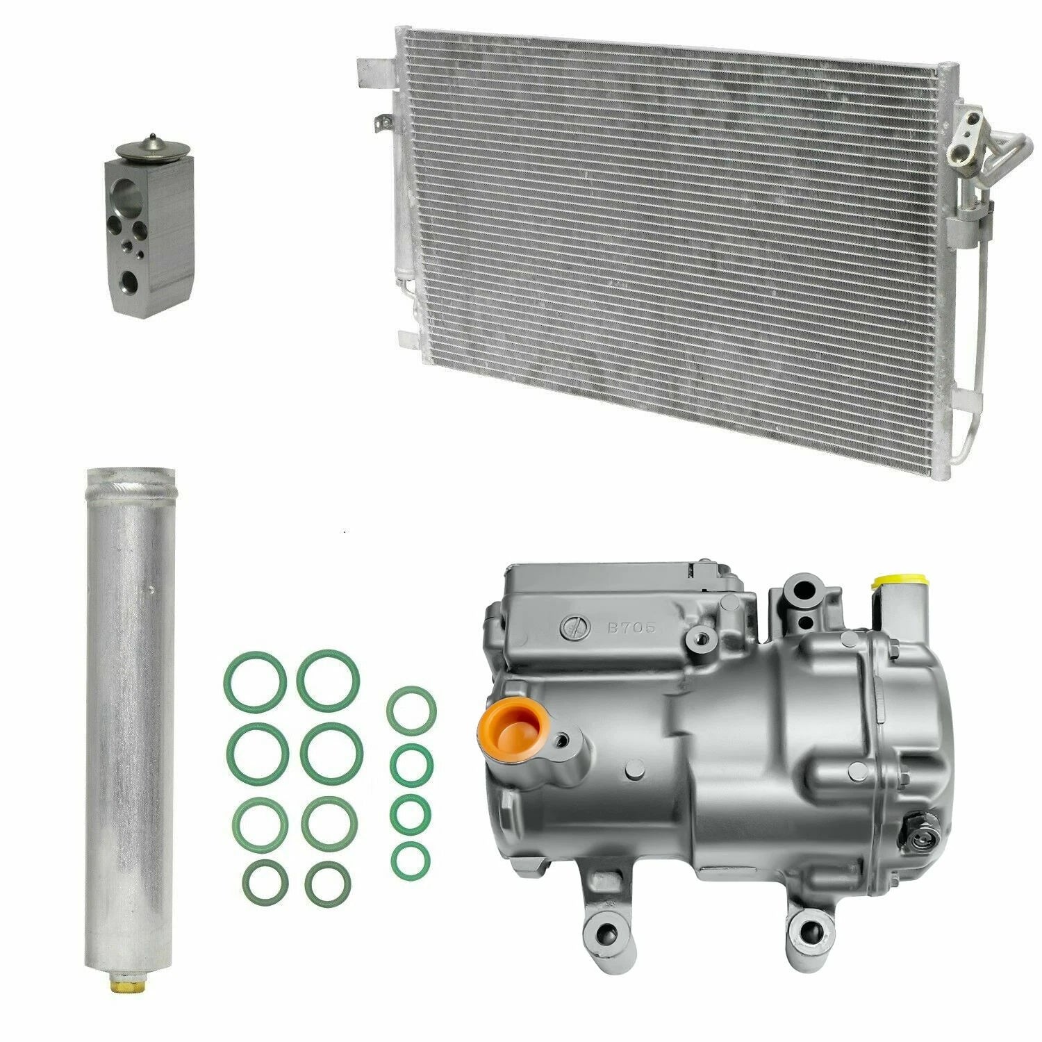 AC Compressor Kit with Condenser for Nissan Altima Hybrid (2007–2008)