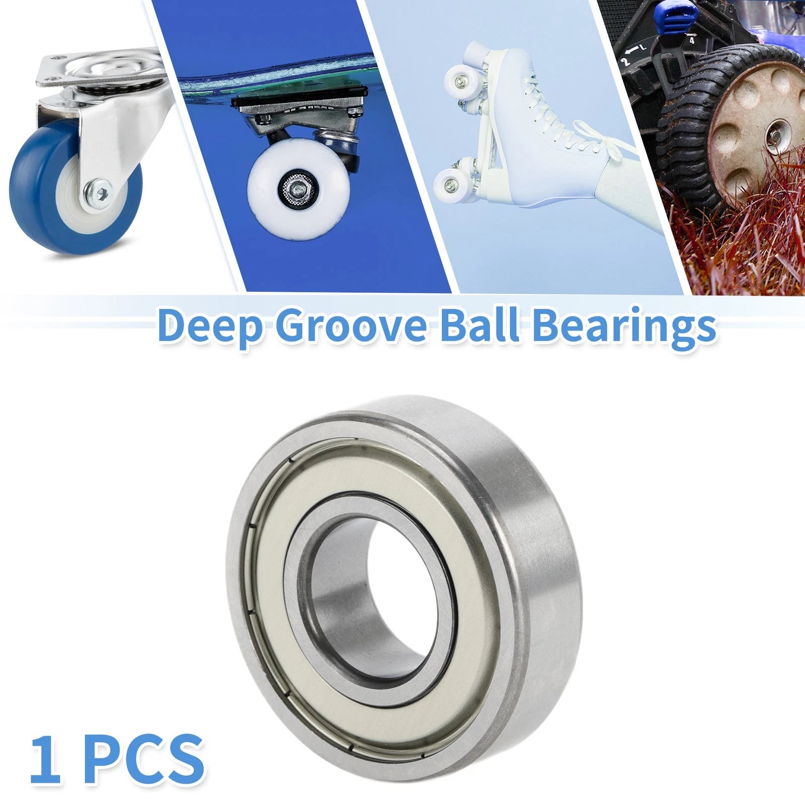 6204ZZ Deep Groove Ball Bearing for Scooter Skateboard Wheel (20x47x14mm)