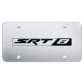 Etched on Brushed Stainless Steel License Plate - Officially Licensed for SRT8