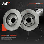Front Disc Brake Rotors & Ceramic Pads for Mitsubishi Outlander (2003-2004)