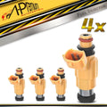 Set of 4 Fuel Injectors for Mitsubishi Galant (2000) Montero Sport (1997–1999) 2.4L