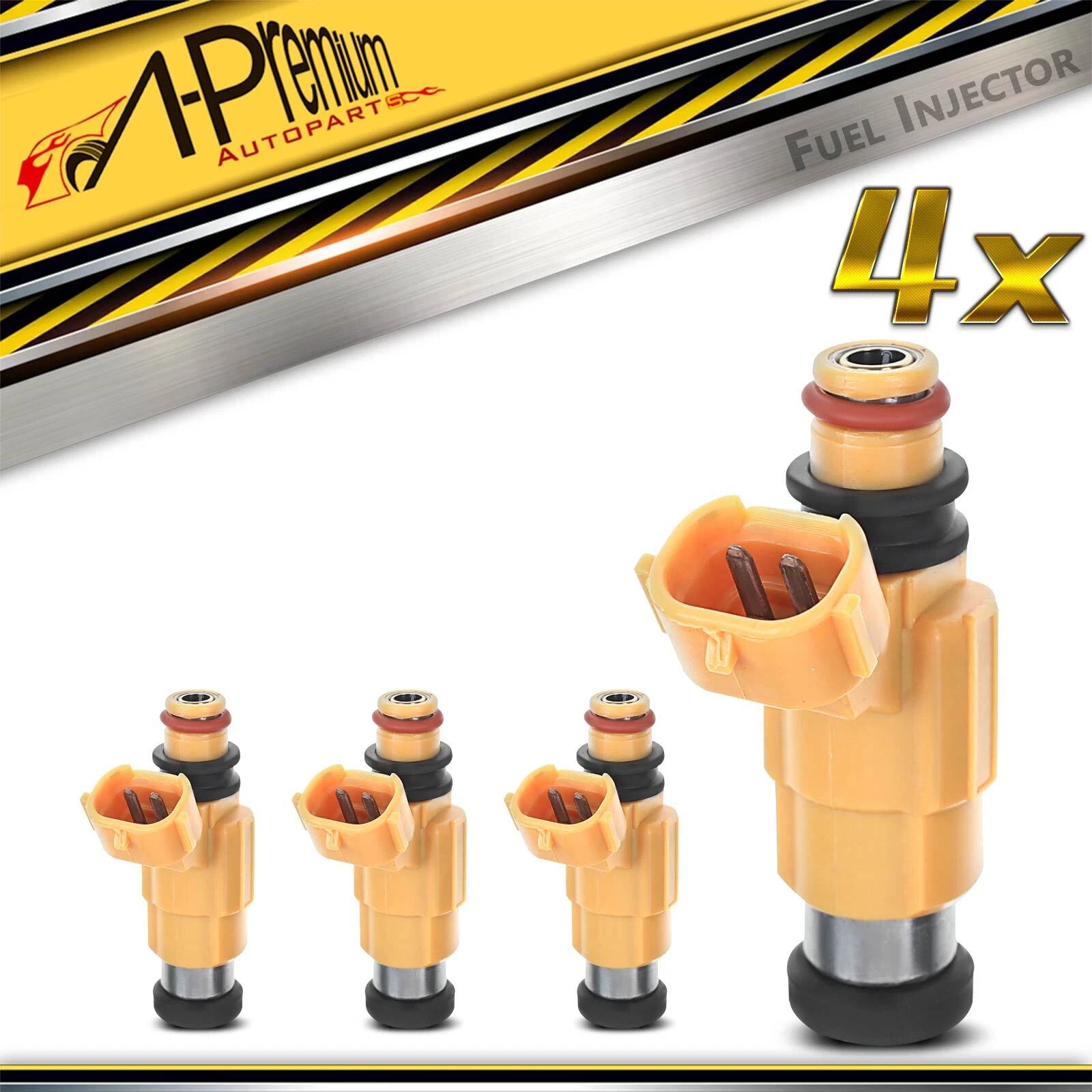 Set of 4 Fuel Injectors for Mitsubishi Galant (2000) Montero Sport (1997–1999) 2.4L