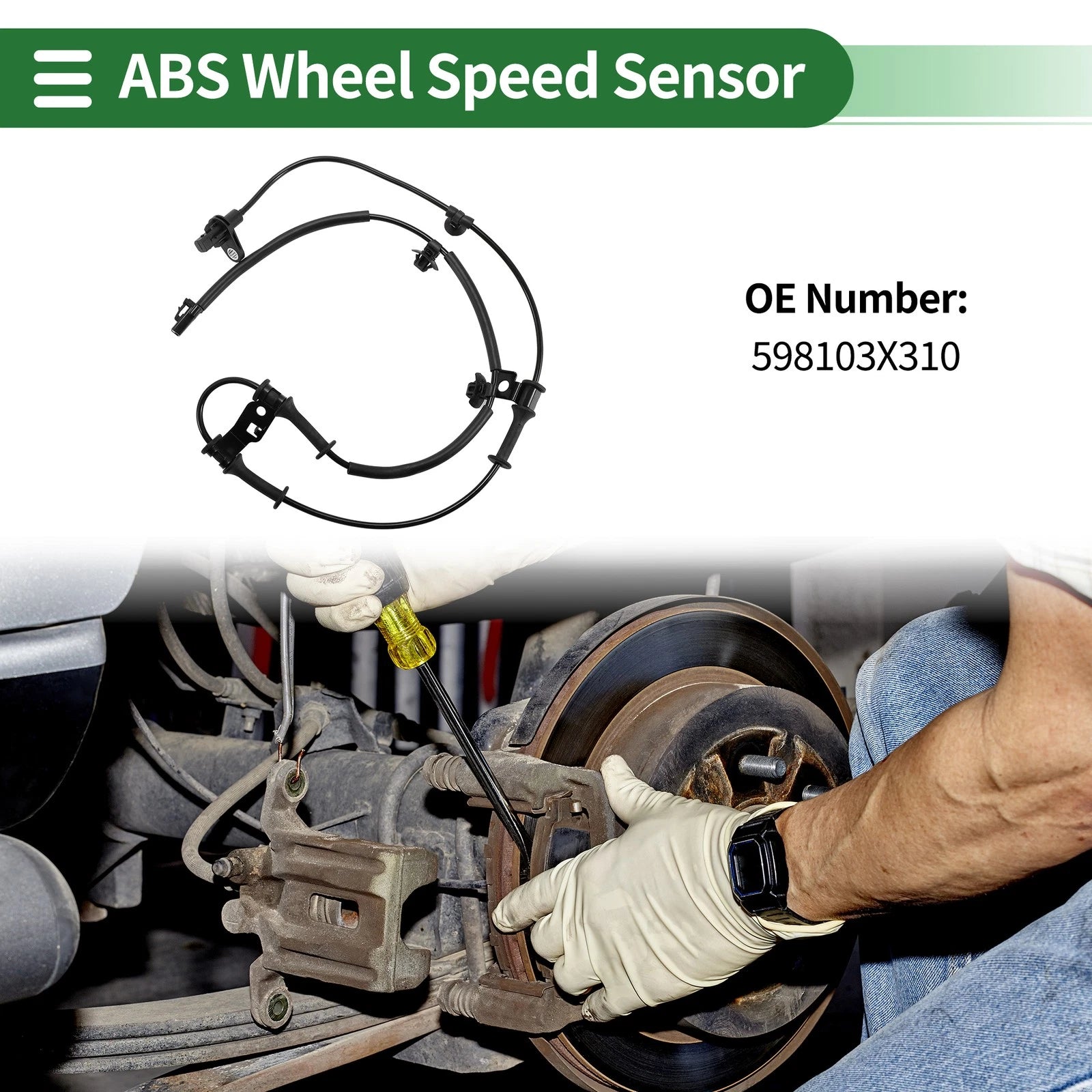 ABS Wheel Speed Sensor No. 598103X310 for Hyundai Elantra (2011–2013)