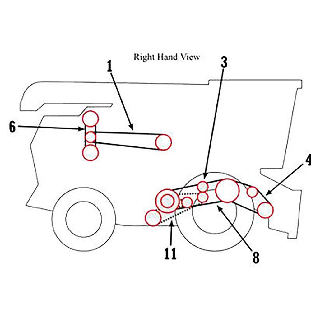 Drive Belt for Gleaner F F2 K K2 (71132108)