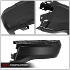Right Rear Bumper End Caps for Ford Ranger (2019–2023) - Black, No Sensor Holes