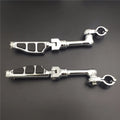 Chrome 1" Flat End Footrest for Harley Sportster 883 1200 (2004–2023)