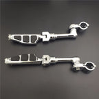 Chrome 1" Flat End Footrest for Harley Sportster 883 1200 (2004–2023)