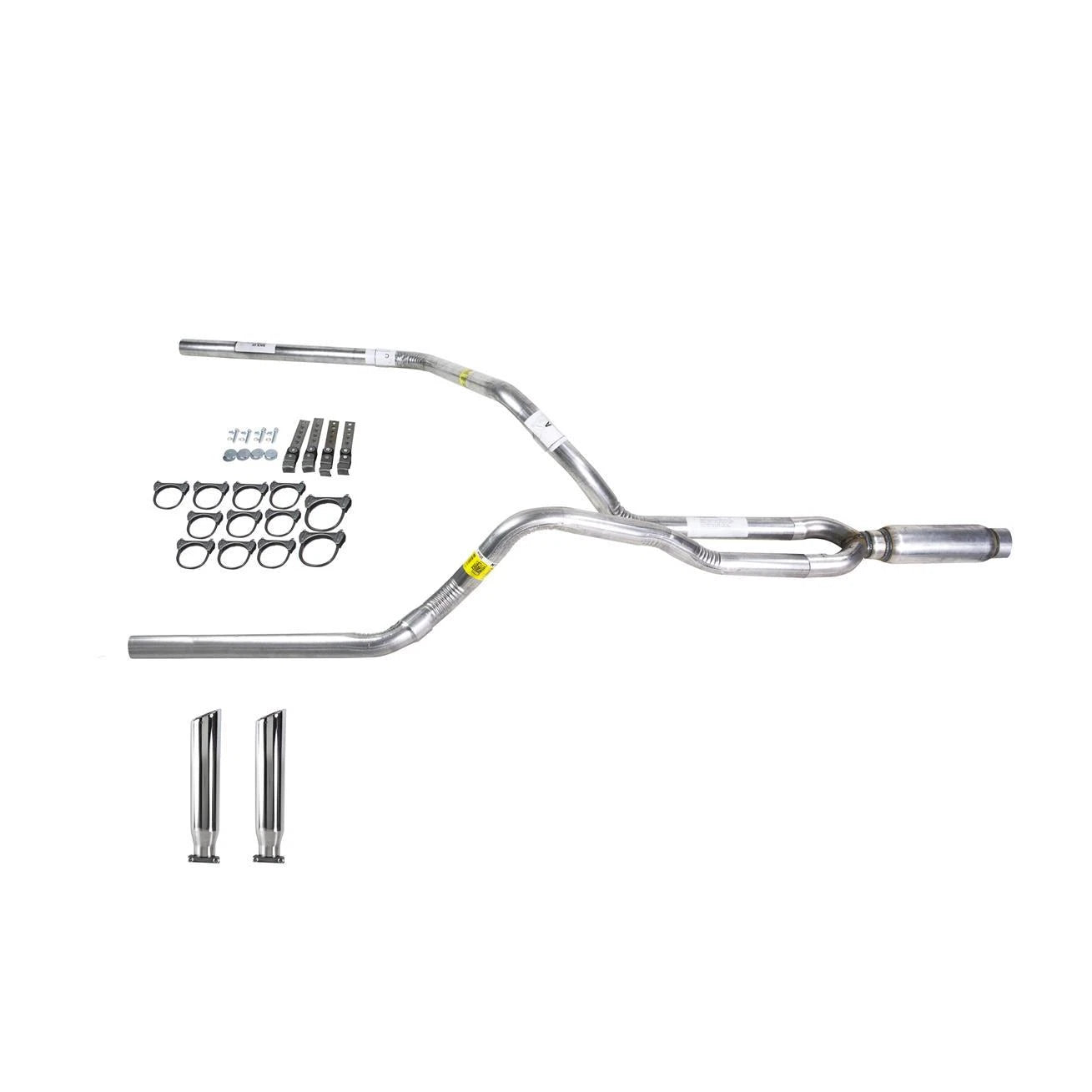 Dual Exhaust Pipe with Glass Pack Muffler for Ram (2009-2013)
