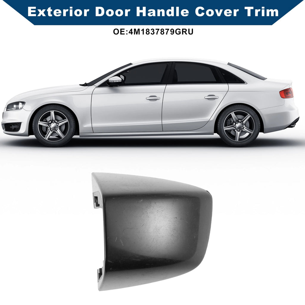 Exterior Door Handle Cover Trim for Audi Q7 (2017–2023) Black ABS