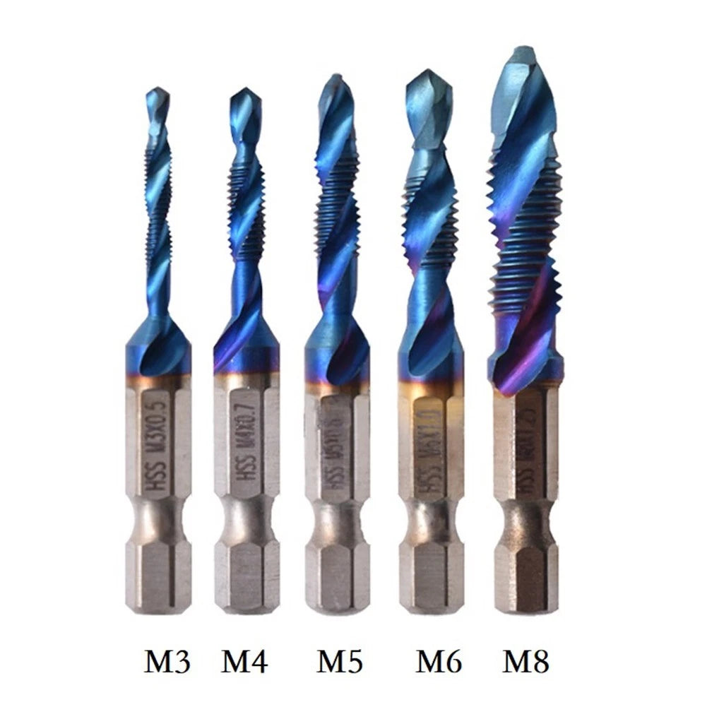 Set of 4 Drill Tap Bits for Automotive Applications