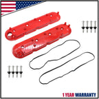 LH & RH Valve Cover Set w/ Gasket & Bolts for Chevy Silverado GMC Cadillac (1999–2008)