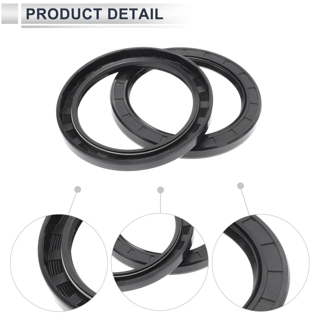 Set of 5 Oil Seal Rotary Shaft Seal for Various Models (80x105x10mm)