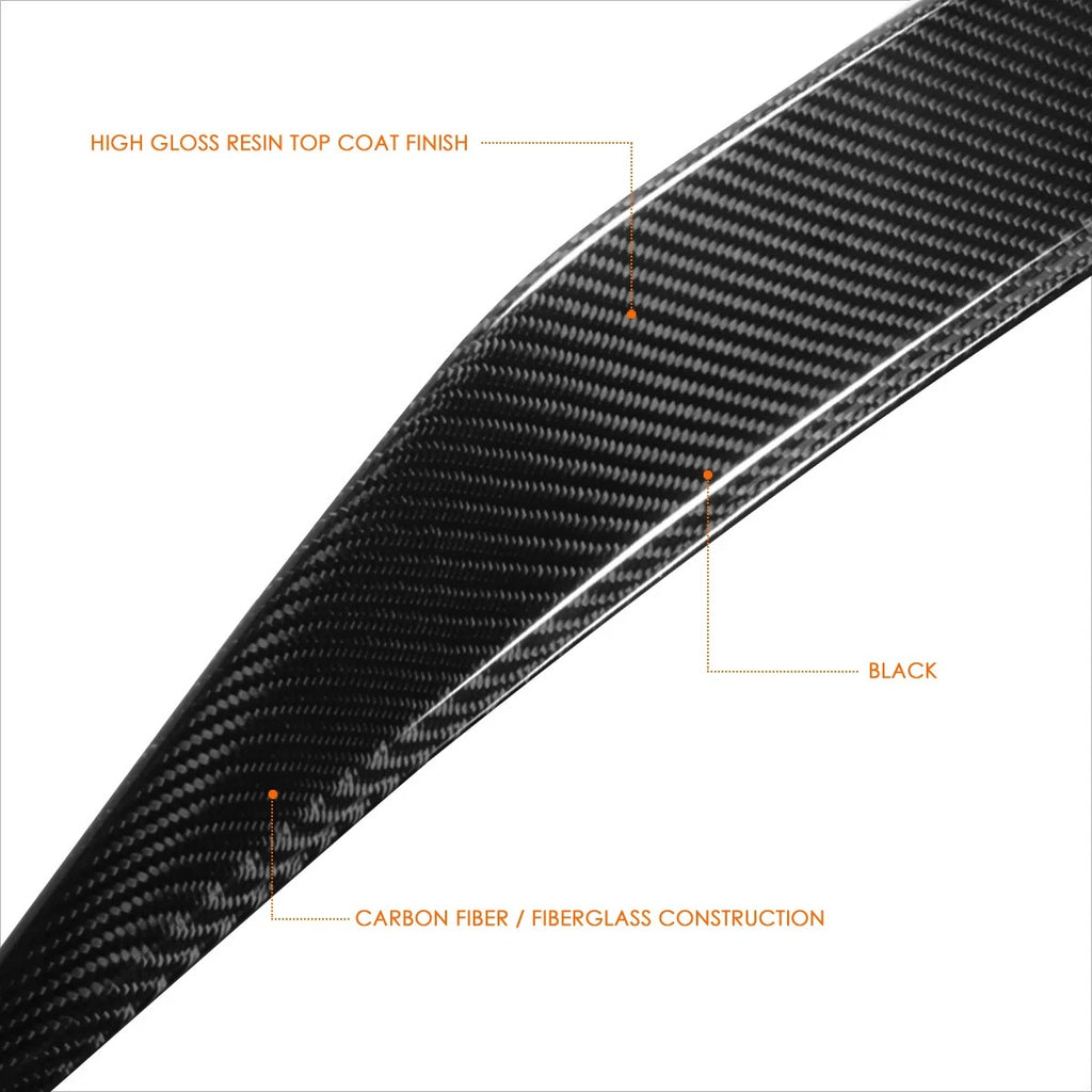 Carbon Fiber Rear Trunk Spoiler Wing for Audi A4 Quattro (2017–2021)