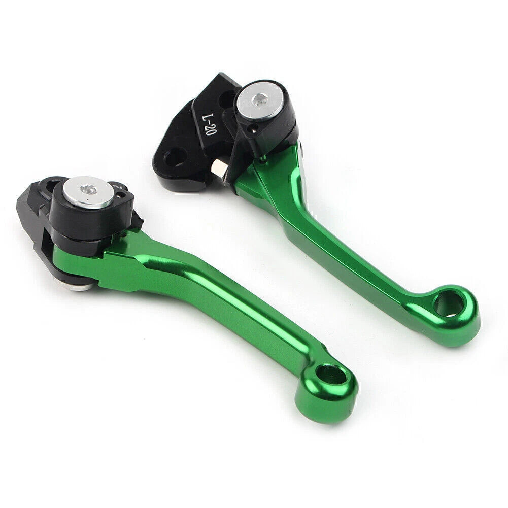 Brake Clutch Levers Set of 2 for RMZ450 (2005–2022) Green Aluminum