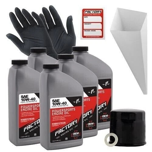 10W40 Oil Change Kit for Suzuki GSX1100F/G GSX-R1100 (1986–1992)