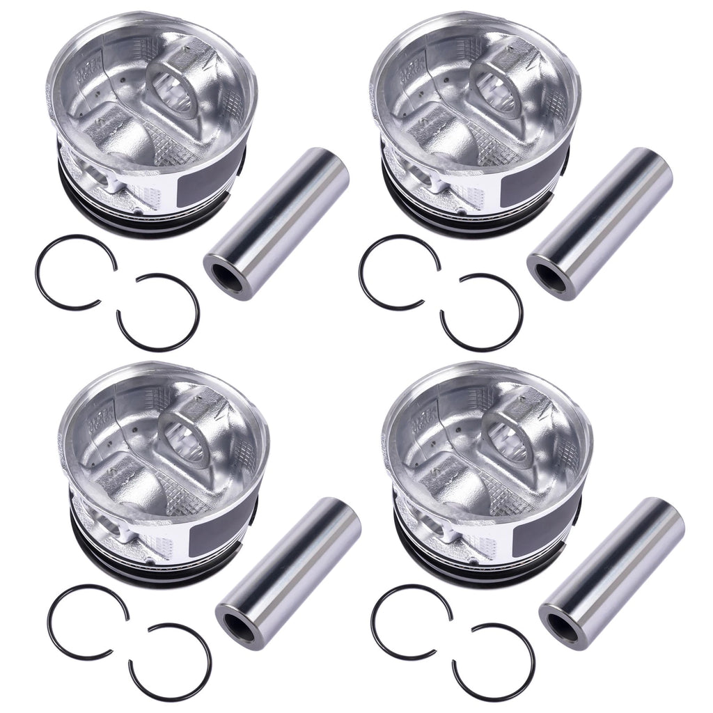 Set of 4 Pistons and Rings for Toyota 4Runner Tacoma T100 2.7L (1995–2004)