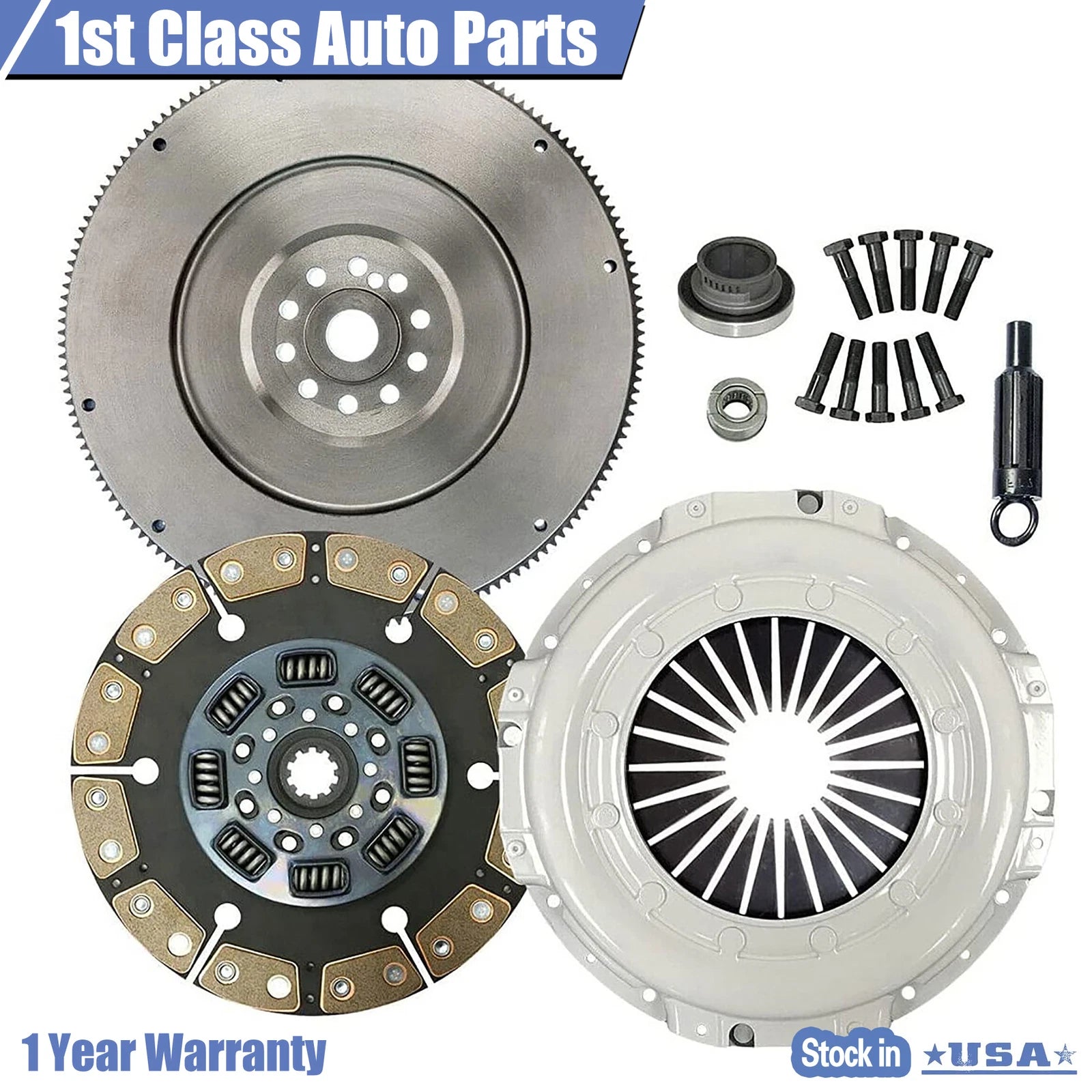 Clutch Kit & Solid Flywheel for Ford F59 F-250 F-350 F Super Duty (1994–1997)