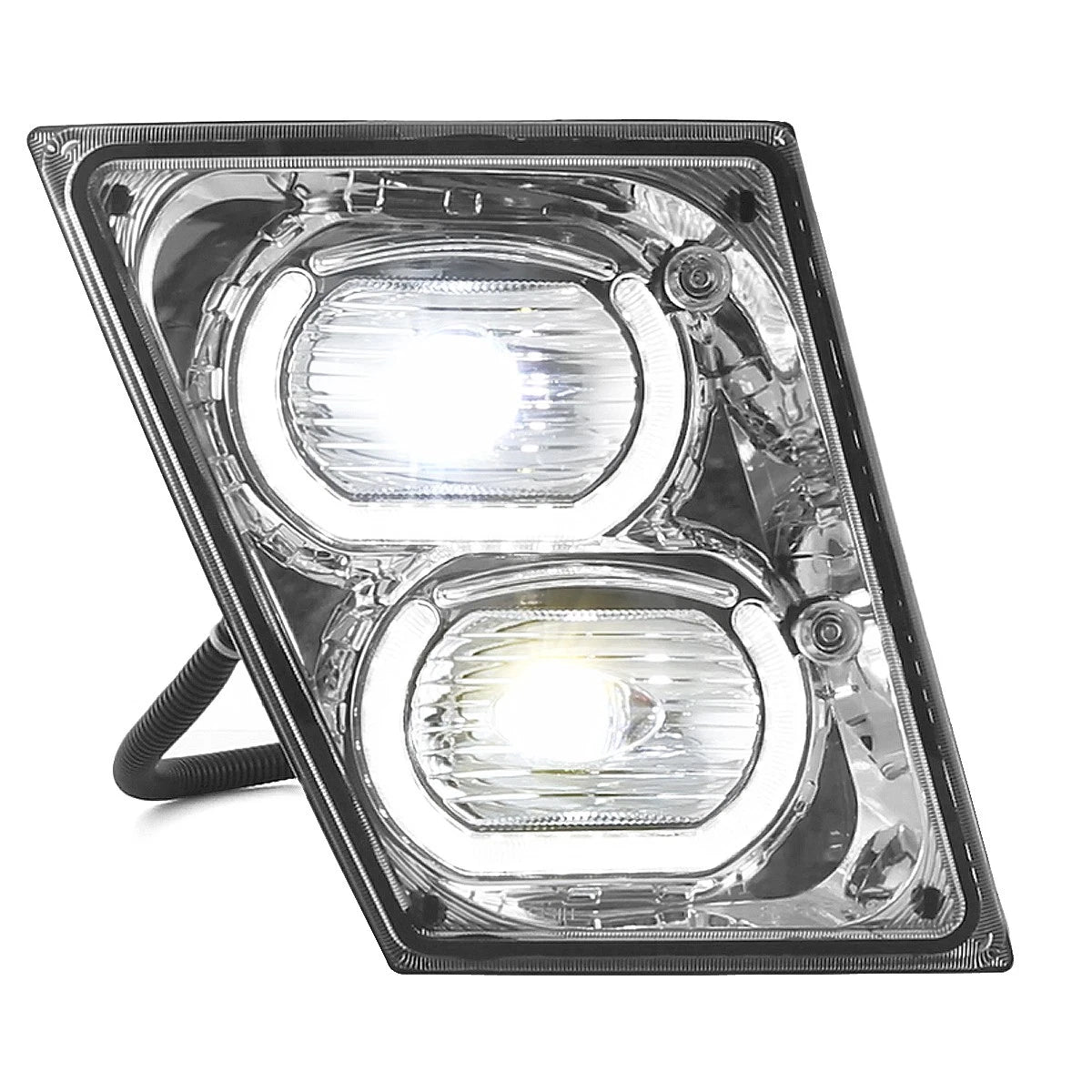 Dual LED Halo Projector Fog Lights for Volvo VN VNL 300 400 740 860 (2003–2017)