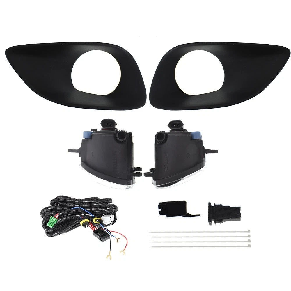 Clear Lens Halogen Fog Lights Pair for Toyota Yaris (2006–2011)
