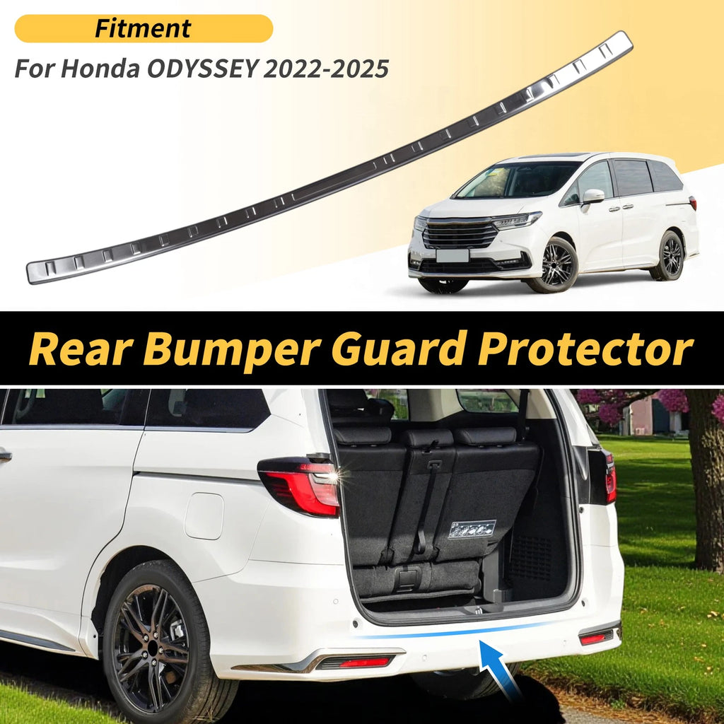 Rear Bumper Topper for Honda Odyssey (2022–2025) Silver Tone