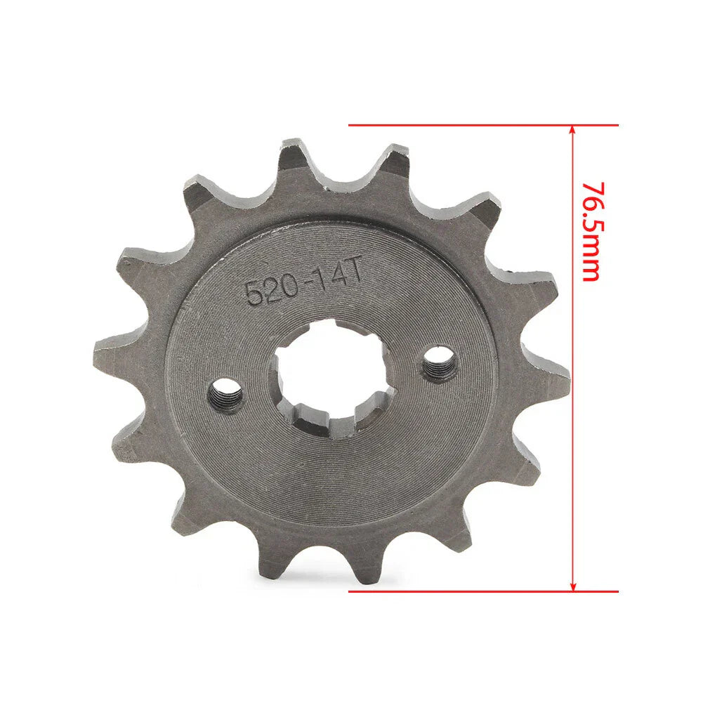 14T Front Sprocket Cog for 125cc-250cc Dirt Pit Bike ATV Go Kart