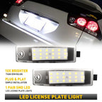 2X White Rear LED License Plate Light for Toyota Highlander (2001–2023)