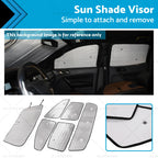 6x Car Sunshade Window Visor for Ford Ranger (2015–2024)