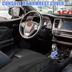 2 Pcs Armrest Lid Covers for Toyota Sienna (2021–2022) Black
