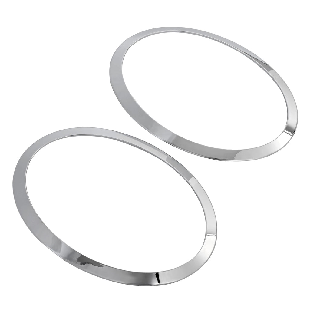 Set of 2 Chrome Headlight Ring Bezel Covers for Mini Cooper S F55 F56 F57 (2014–2021)