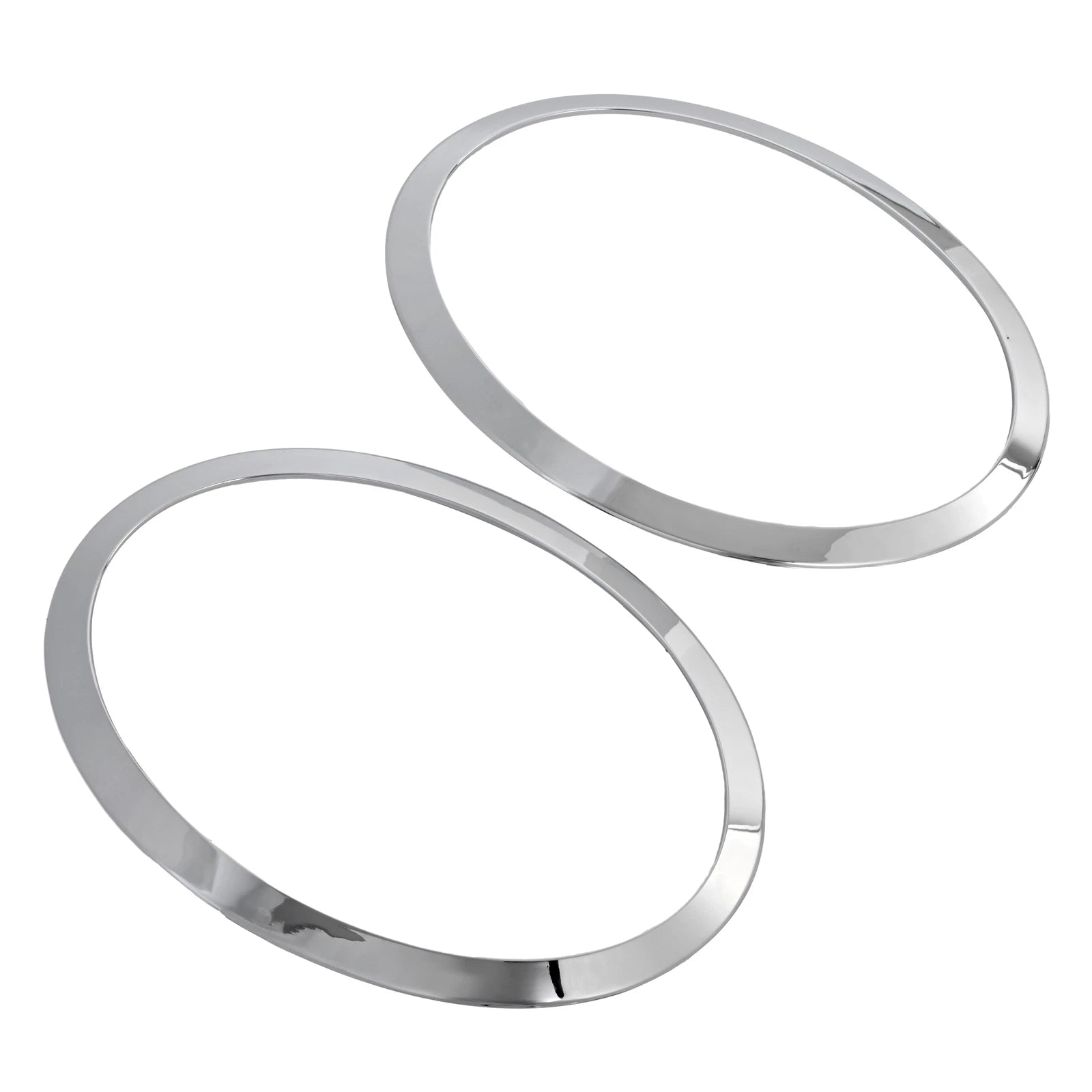 Set of 2 Chrome Headlight Ring Bezel Covers for Mini Cooper S F55 F56 F57 (2014–2021)