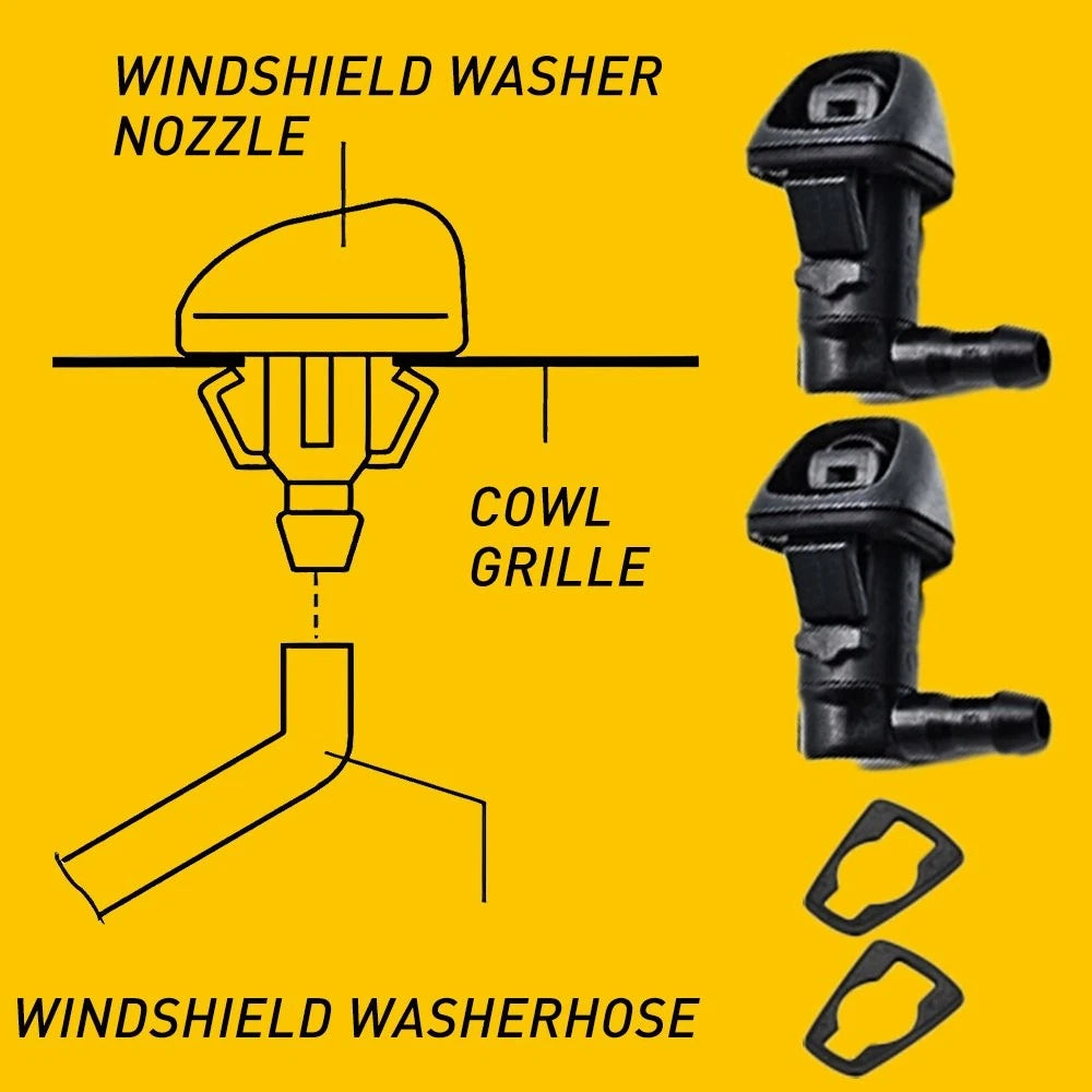 2X Windshield Washer Nozzle for Honda Odyssey (2011–2017) 76810-TK8-A01