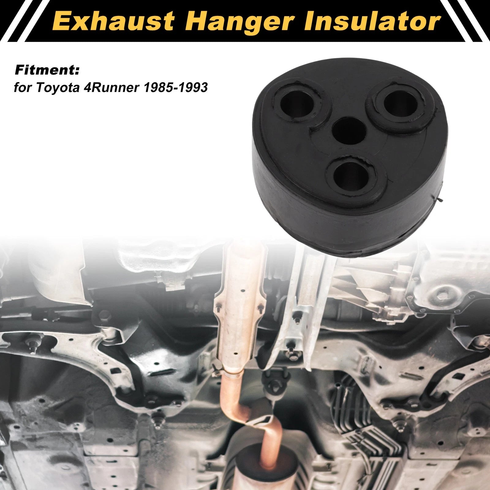 Muffler Exhaust Hanger for Toyota 4Runner (1985–1993) No. 35111 Black 1 Pc