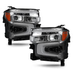 Set of 2 LED Headlights for Chevy Silverado 1500 LTZ (2022–2026) Chrome w/DRL
