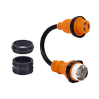 Splitter Adapter Cord SS2-50P to L5-30R for Heavy-duty Marine (50A to 30A)