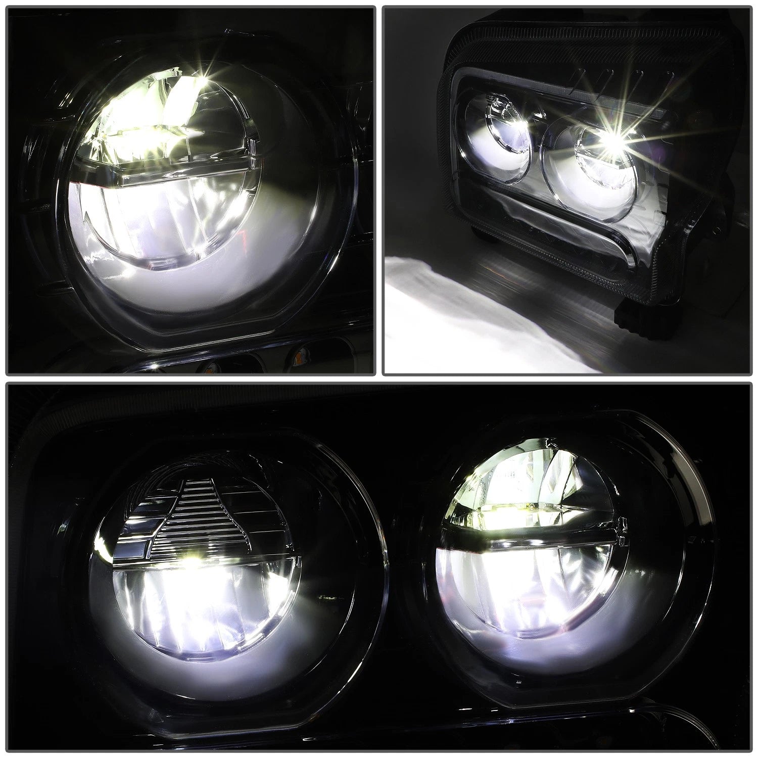 LED DRL Sequential Turn Signal Headlights for Kenworth W990 (2019–2022)