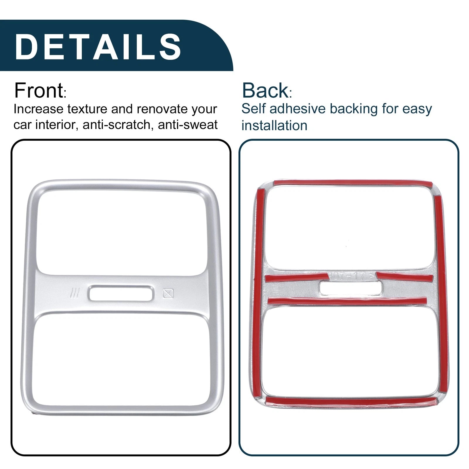 Rear Air Conditioner Panel Cover for Honda Vezel RV3/RV4/RV5/RV6 (2014–2021)