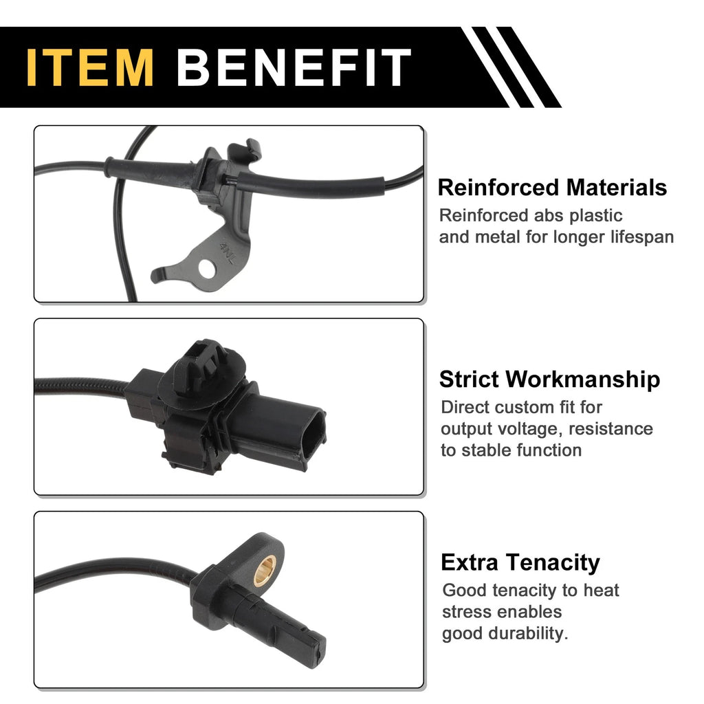 ABS Wheel Speed Sensor No. 57455T4NH01 for Honda Jade (2012–2024) Front Left