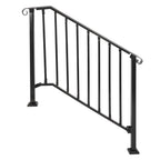 Adjustable Steel Step Handrail for Outdoor Stairs (Universal)