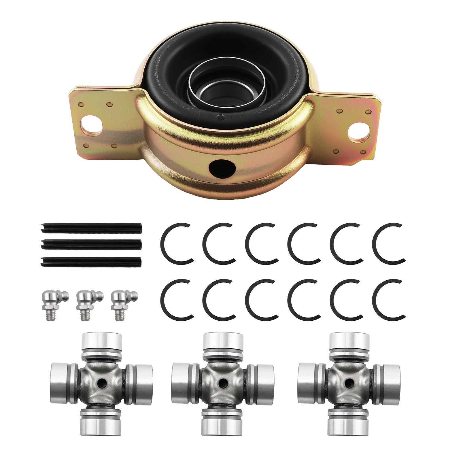 Propshaft Bearing Carrier & U-Joints for Polaris RZR S 900 1000 XP (2014–2020)