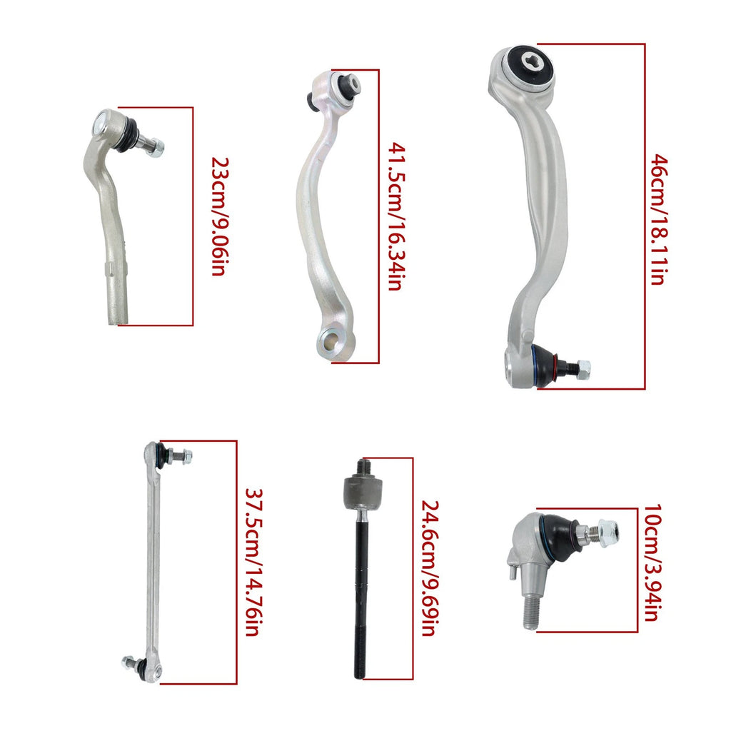 12PC Front Control Arm w/Ball Joint Sway Bar Link for Mercedes-Benz E400 (2014)