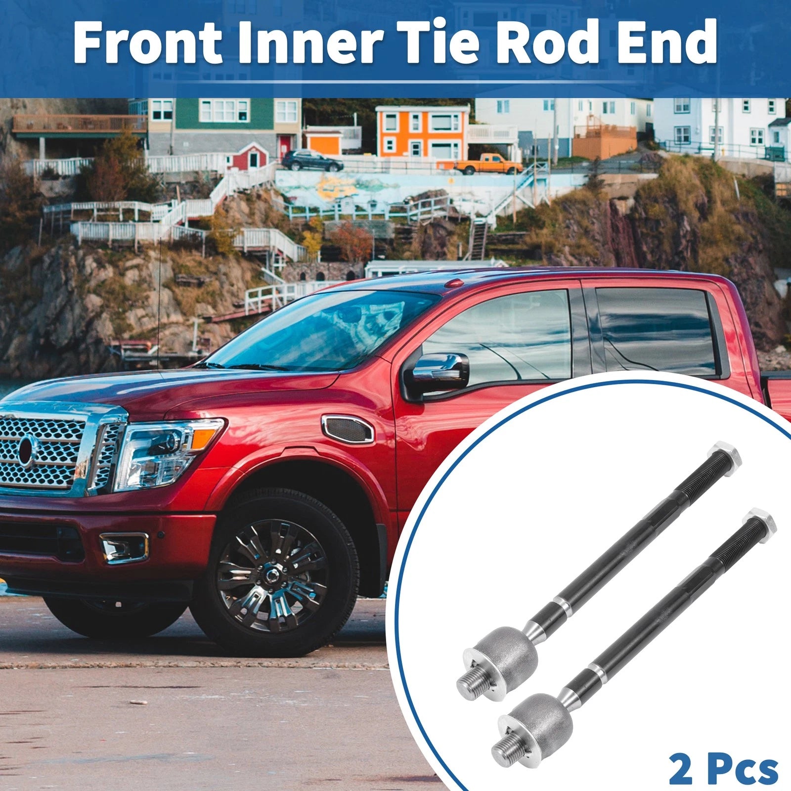 2X Front Inner Tie Rod End Links for Nissan Pathfinder, INFINITI QX60