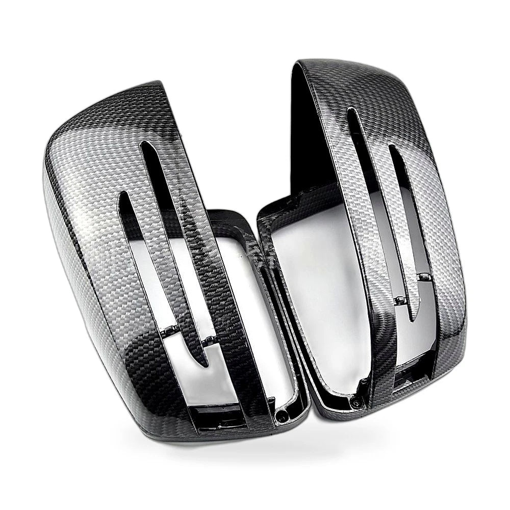 Carbon Fiber Hydrographic Rear View Mirror Cover for Mercedes W176 W246