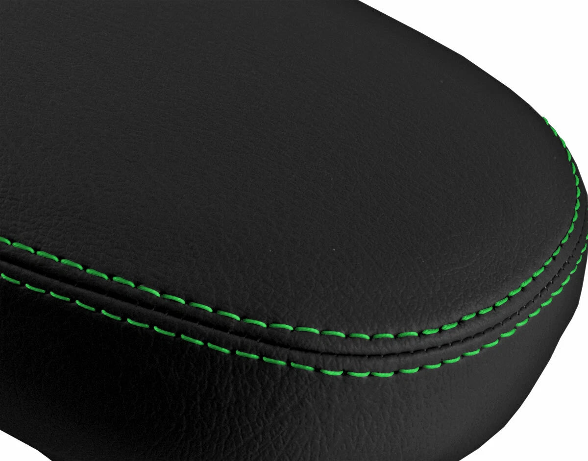 Armrest Cover for Kia Soul (2014–2019) Leather with Green Stitch