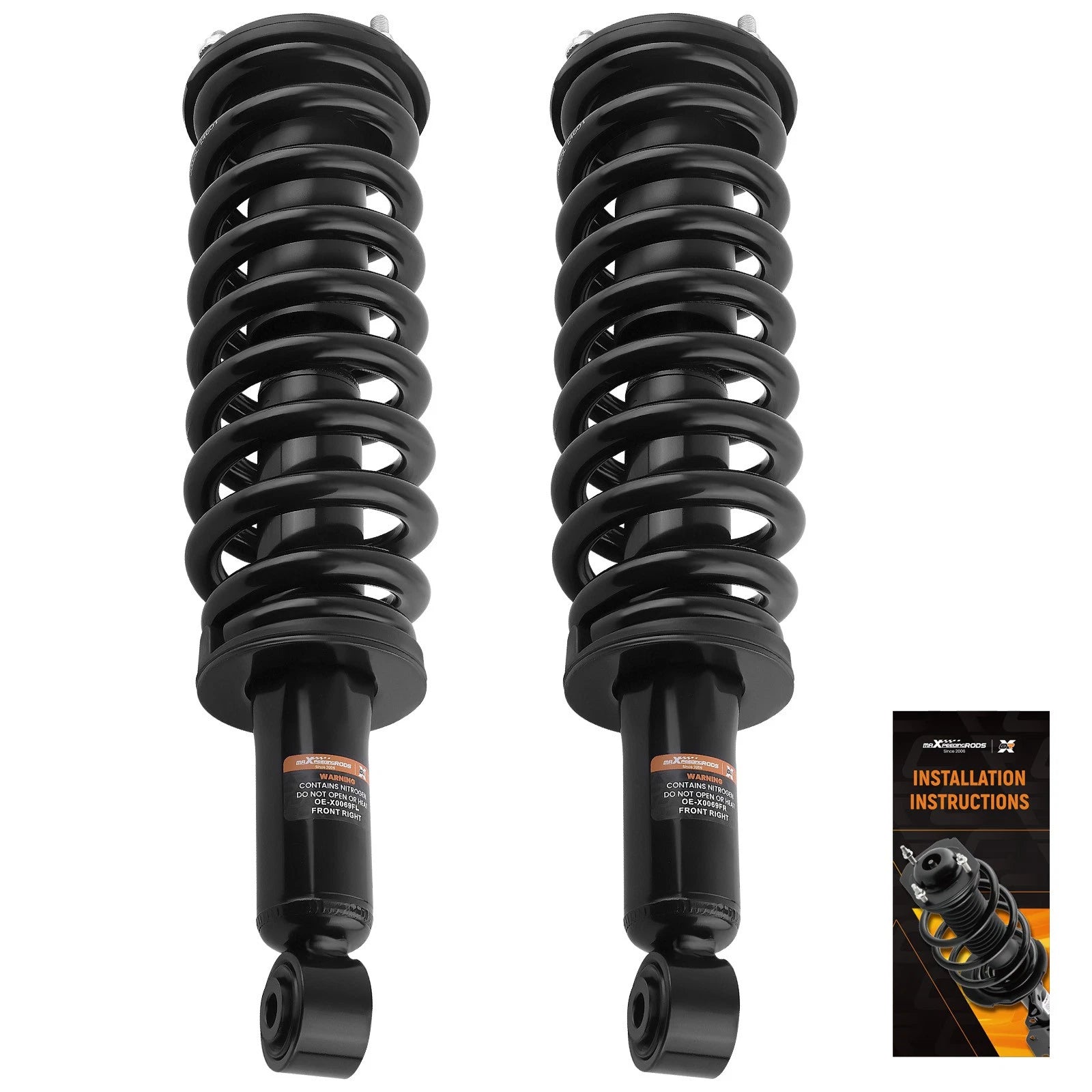 Pair Front Struts w/ Coil Springs for Toyota Sequoia (2001–2007)