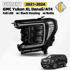 Full LED Driver Side Headlight LH for GMC Yukon XL Denali AT4 (2021–2023)