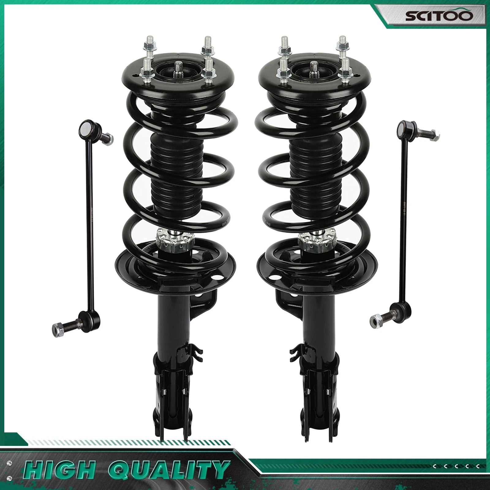 Front Struts Coil Springs Sway Bar Links for Ford Explorer (2013–2018)