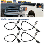 Set of 4 Oxygen O2 Sensors for Ford F150 (2011–2014) V6 3.5L Turbo